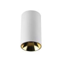 Oprawa sufitowa V-TAC GU10 okrągła natynkowa tuba biały+złoty 80x140mm VT-882-R 3 lata gwarancji | 3800157651967 LED EUROPE
