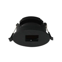 Oczko V-TAC GU10 okrągłe z kwadratem czarne VT-883-B 3 lata gwarancji | 3800157652032 LED EUROPE