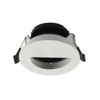 Oczko V-TAC GU10 okrągłe z półkolem białe+czarne VT-884 3 lata gwarancji | 3800157652049 LED EUROPE