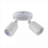 Oprawa kinkiet V-TAC 2xGU10 biała VT-897 | 3800157655460 LED EUROPE