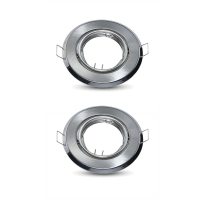 Oczko V-TAC GU10 okrągłe ruchome satyna (opak. 2 szt) VT-817-RD-SN | 3800157657921 LED EUROPE