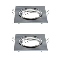 Oczko V-TAC GU10 kwadrat ruchome satyna (opak. 2 szt) VT-817-SQ-SN 3 lata gwarancji | 3800157657952 LED EUROPE
