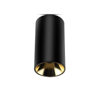 Oprawa sufitowa V-TAC GU10 okrągła natynkowa tuba czarny+złoto 80x140mm VT-882RD 3 lata gwarancji | 3800157659840 LED EUROPE