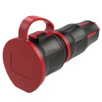 Gniazdo przenośne gumowe 16A 2P+Z 230V IP54 z zatyczką Top, Taurus2 | 24711-SR PCE