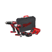 Zestaw M18BPP2C-402C (wiertarko-wkrętarka M18 BPD, zakrętarka M18 BID, 2x 4,0Ah, ładowarka, walizka) | 4933443552 Milwaukee