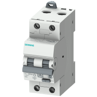 Wyłącznik różnicowo-nadprądowy kombinowany RCBO, 6 kA, 2-bieg. typ A, 30 mA, char. B, In:25A Un:230V | 5SU1326-6FP25 Siemens