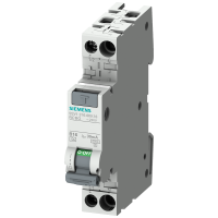 Kompaktowy wyłącznik różnicowo-nadprądowy kombinowany RCBO 1+N w jednym module 6kA typ A 300mA C16 | 5SV1616-7KK16 Siemens