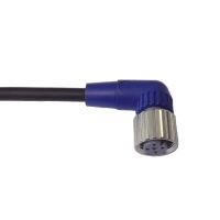Złącze czujnika, LITE M12 4-przewodowe, kątowe złącze żeńskie, LITE PVC, 5m [ XS2F-LM12PVC4A5M ] | 358073 Omron Electronics