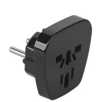 Złącze AC, przejściówka, wtyk PL - gniazdo uniwersalne (J39-9), czarna | ZLA0567A LECHPOL ELECTRONICS