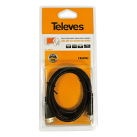 Kabel HDMI męski-męski 1,5m czarny (blister T1) | 494501 Televes