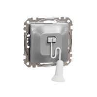 Przycisk z cięgnem, srebrne aluminium, Sedna Design & Elements | SDD113122 Schneider Electric