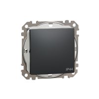 Łącznik 1-biegunowy IP44, czarny antracyt, Sedna Design & Elements | SDD214101 Schneider Electric