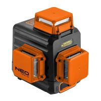 Laser 3D zielony, walizka, tarcza celowinicza, magnetyczny uchwyt, ładowarka | 75-109 NEO TOOLS