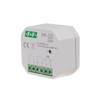 Przekaźnik elektromagnetyczny, 2Z 16A, montaż podtynkowy, U=100-265V AC,styk:2Z 16A (160A/20ms) | PP-2Z-LED-230V F&F