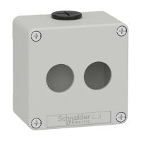 Kaseta sterownika, szara, 2 otwory | XAPD1202 Schneider Electric