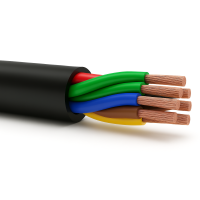 Przewód YLYs 7x1,5 czarny KRĄŻEK | 5907702811529 EK Elektrokabel
