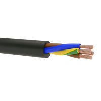 Przewód mieszkaniowy H03VV-F (OMY) 3x1,5 żo 300/300V czarny KRĄŻEK | 5907702816845 EK Elektrokabel