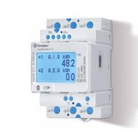 Licznik energii trójfazowy, port komunikacyjny IR, 2 wyjścia inpulsowe, NFC, MID, dwutaryfowy | 7M.38.8.400.0112 Finder