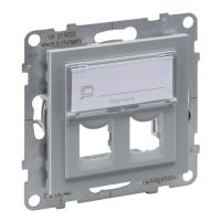 Adapter SYSTIMAX podwójny, aluminium, Suno | 721346 Legrand
