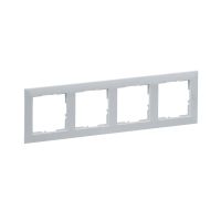 Ramka poczwórna, aluminium, Suno | 721514 Legrand