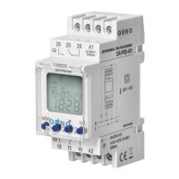 Programator czasowy elektroniczny, 100 programów, 3 języki menu, 2 wyjśćia przekaźnikowe 16A/230V, s | OR-PRE-451 Orno