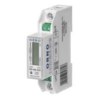 Licznik energii elektrycznej 1-fazowy, dwukierunkowy, 100A, port RS-485, MID, 1 moduł, DIN TH-35mm | OR-WE-525 Orno