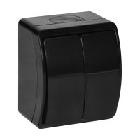 Łącznik świecznikowy n/t AQUATIC IP44 czarny | OR-OE-7101/B Orno