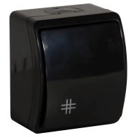 Łącznik krzyżowy n/t AQUATIC IP44 czarny (zestaw 10szt) | OR-OE-7103/B/10 Orno