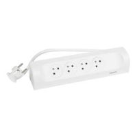 Przedłużacz narożny 4X2P+Z, z przewodem 1.0m 3X1.5mm2 biały | 049404 Legrand