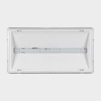 Oprawa EXIT L LED IP65 2W 1h dwuzadaniowa PT biała | ETL/2W/C/1/SA/PT/WH Awex