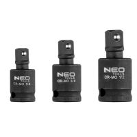 Zestaw przegubów udarowych 3 szt., 1/4", 3/8", 1/2" | 10-256 NEO TOOLS