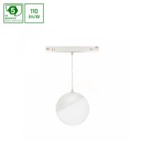 Oprawa LED GLOBE P kula zwis na szynop. 100 (850mm kabel) 5W 165st biała 5 lat gw. DALI system SHIF | WLD+40034_DALI Wojnarowscy