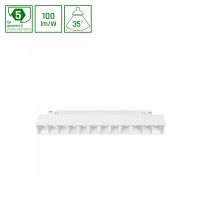 Oprawa LED GRID S na szynoprzewód 204x23x42mm 12W 35st biały 5 lat gw. DALI system SHIFT | WLD+40040_DALI Wojnarowscy