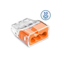 IDEALNA Szybkozłączka wtykowa SCP3 B10 transparentny/pomarańczowy (woreczek = 10 szt.) | 88001008 Simet
