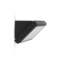 Oprawa ścienna V-TAC 12W LED ukośna czarna IP65 VT-8054 3000K 1250lm | 3800157691260 LED EUROPE