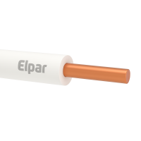 Przewód instalacyjny H05V-U (DY) 0,75 300/500V, biały KRĄŻEK | 5901854404103 Elpar