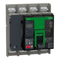 Wyłącznik, ComPacT NS1000H, 70kA przy 415VAC, 4P, stacjonarny, sterowanie ręczne, MicroLogic 5.0E, 1 | C100H45EFM Schneider Electric
