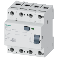 Wyłącznik różnicowoprądowy 3+N typ A, In: 100 A, 500 mA, Un AC: 400 V | 5SV3748-6 Siemens