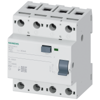 Wyłącznik różnicowoprądowy 3+N typ AC, In: 100 A, 30 mA, Un AC: 400 V | 5SV4348-0 Siemens