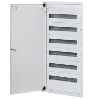 Rozdzielnica metalowa podtynkowa KP-DB-I-MF-618 dł. 485 szer.115 wys.982 kolor biały  | 35686 Kanlux