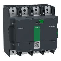 Stycznik mocy, TeSys Giga, 4 biegunowy (4NO), AC-1 <=440V 1050A, wersja standardowa, 48…130V szeroko | LC1G8004EHEN Schneider Electric