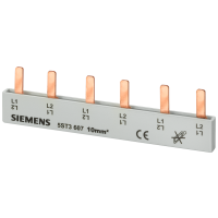 Szyna łączeniowa grzebieniowa 10 mm2, 2-faz., 2x (1-faz.+N), 76 mm | 5ST3606 Siemens