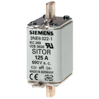 Wkładka bezpiecznikowa cylindryczna, Sitor, NH00, gR, DIN 43620, 80A , 690VAC (opak 3szt) | 3NE1020-2 Siemens