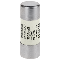 Wkładka bezpiecznika cylindrycznego, 22x58 mm, 100 A, gG, Un AC: 500 V, SENTRON | 3NW6230-1 Siemens