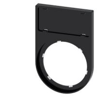 Uchwyt tabliczki, płaski, zaokrąglony, czarny, do tabliczek identyfikacyjnych 12,5x 27mm | 3SU1900-0AR10-0AA0 Siemens