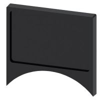 Uchwyt tabliczki, płaski, zaokrąglony, czarny, do tabliczki 17,5x27mm, do naklejenia | 3SU1960-0AH10-0AA0 Siemens