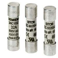 Wkładka bezpiecznika cylindrycznego SITOR, 10x38 mm, 25 A, gR, Un AC: 690 V, Un DC: 250 V | 3NC1025-0MK Siemens