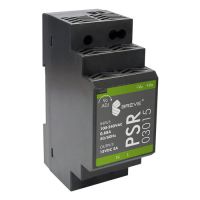Zasilacz impulsowy PSR 03015 230/ 15VDC 2A 30W na szynę DIN, Uzas: 85-264VAC, Ta70 | 17000-1557 Breve-Tufvassons