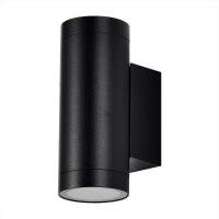 Kinkiet ścienny ogrodowy elewacyjny V-TAC góra dół 2xGU10 czarny IP54 VT-11015 | 3800157689823 LED EUROPE