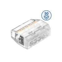 IDEALNA Szybkozłączka wtykowa do drutów i wielodrutów 0,75…4 mm² , 5-torowa | 88000002S Simet